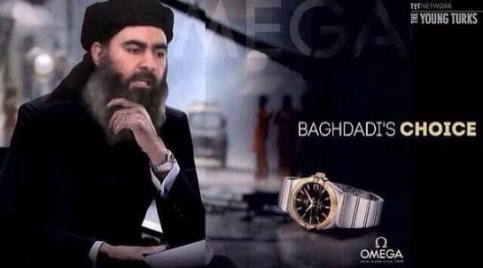 Poking fun at Baghdadi and at the speculation surrounding the watch he wore in his public appearance earlier this week. 