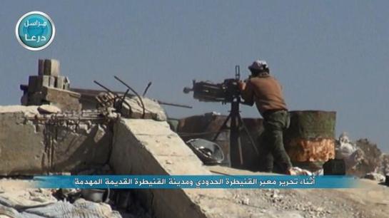 A Jabhat al-Nusra fighter in Quneitra fighting around the border crossing with the Golan Heights. 